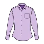 light purple long-sleeved shirt image